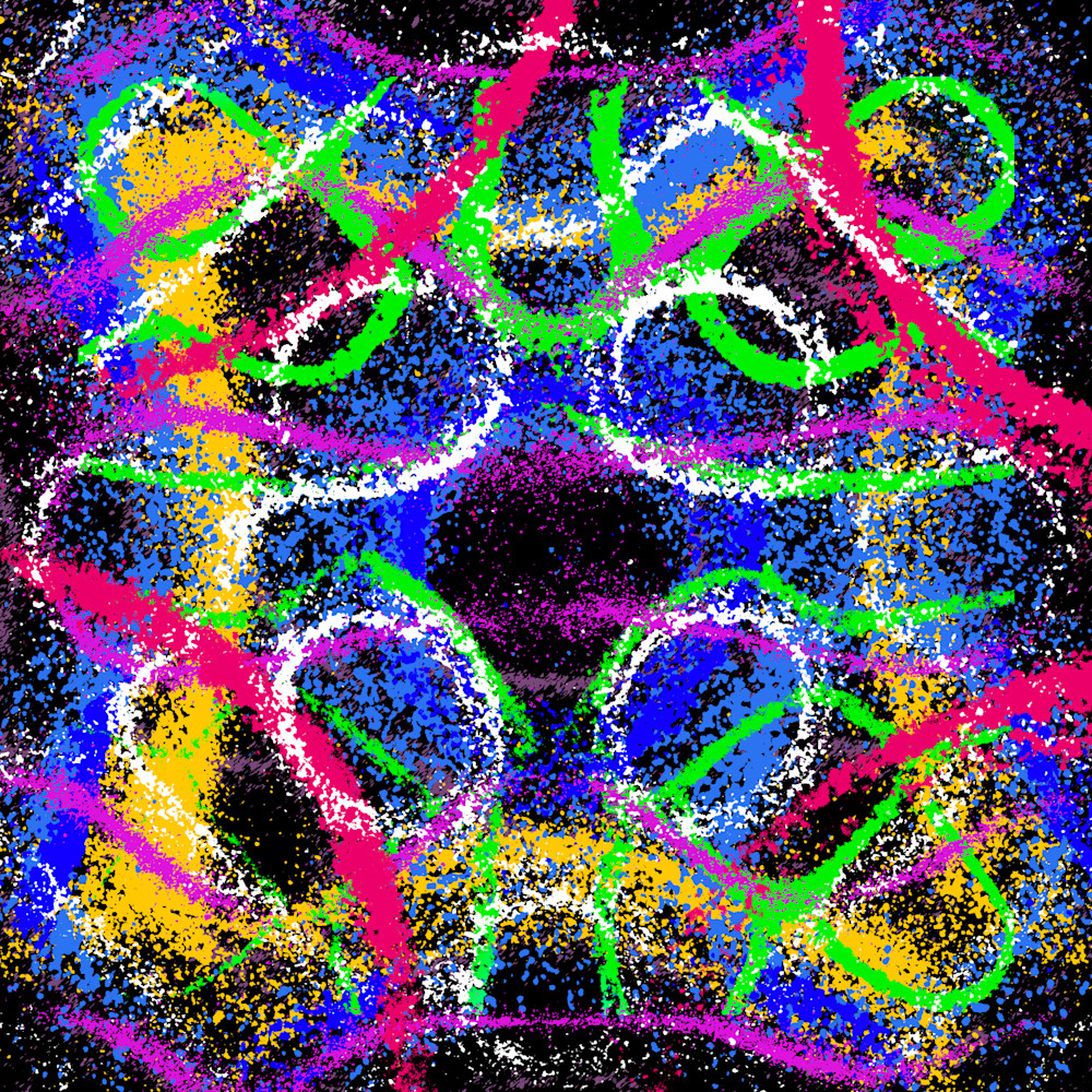 Negra Del Alma - Tankar Peru Song-Inspired Contemporary Painting (VibraVisions)