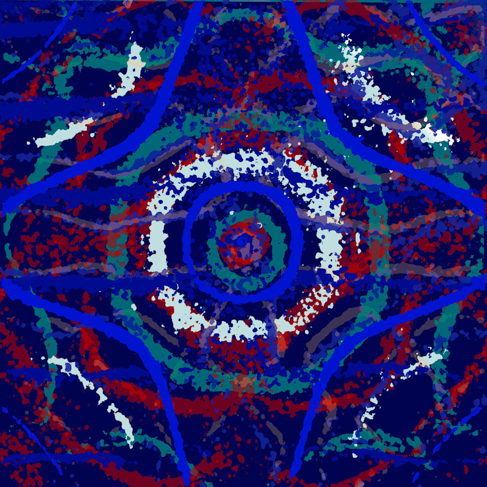 The Blue Danube (El Danubio Azul) - Johann Strauss II  Song-Inspired Abstract Giclee (VibraVisions)