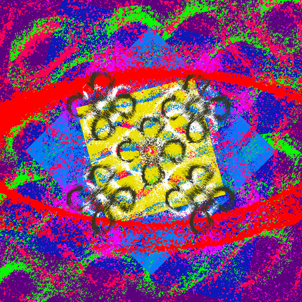 Con Altura - Rosalia and J Balvin Song-Inspired Contemporary Painting (VibraVisions)