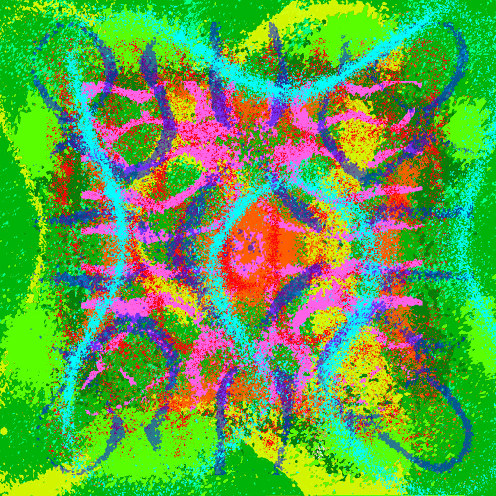 El Quinto Teletubie - Chabelos Song-Inspired Contemporary Painting (VibraVisions)