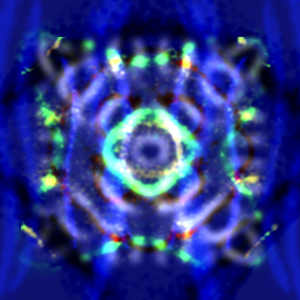 Harvest Moon - Neil Young Song-Inspired Contemporary Painting (VibraVisions)