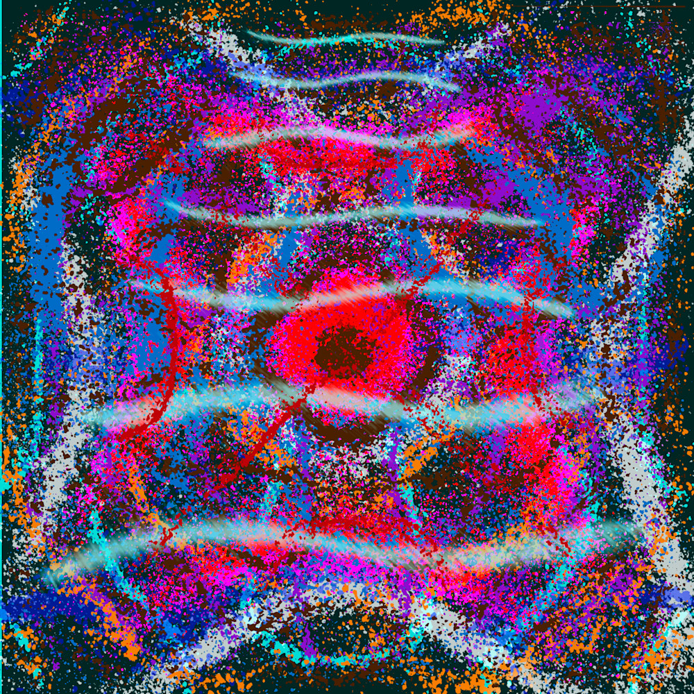 Lumbre - Sharif and Charles Ans and Gordo del Funk Song-Inspired Contemporary Painting (VibraVisions)