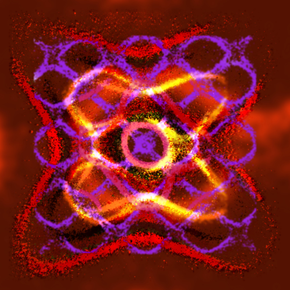 Multi-Love - Unknown Moral Orchestra Song-Inspired Contemporary Painting (VibraVisions)