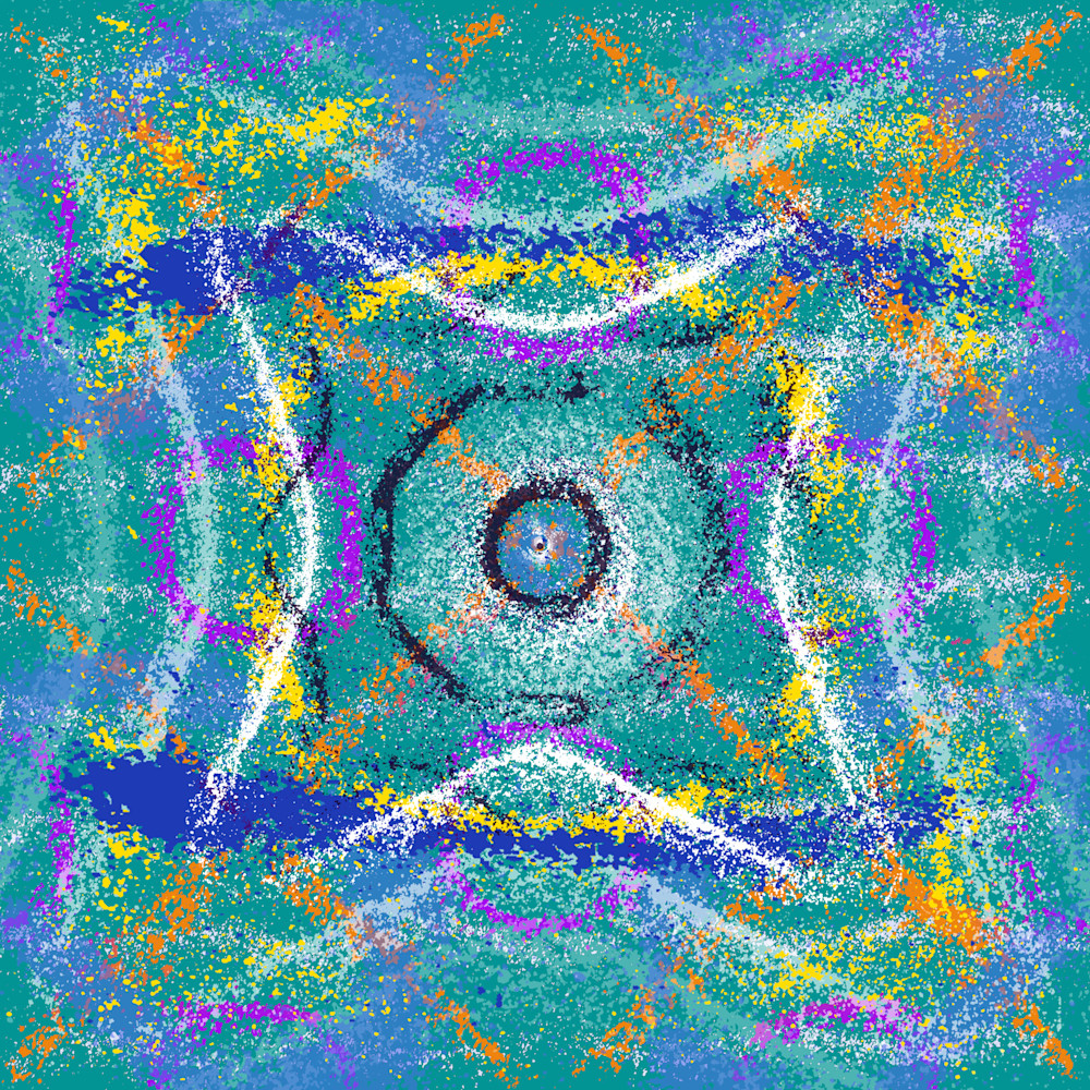 Mientes Tan Bien - Sin Bandera Song-Inspired Contemporary Painting (VibraVisions)