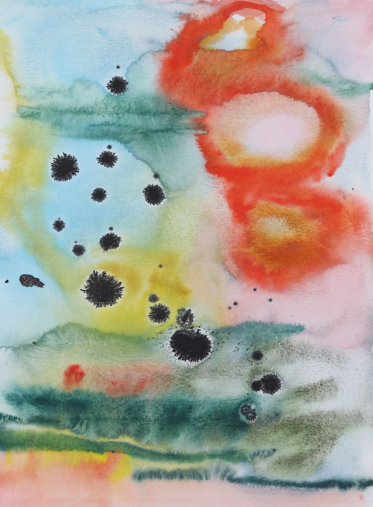 Colorful Abstract Art with Layered Textures