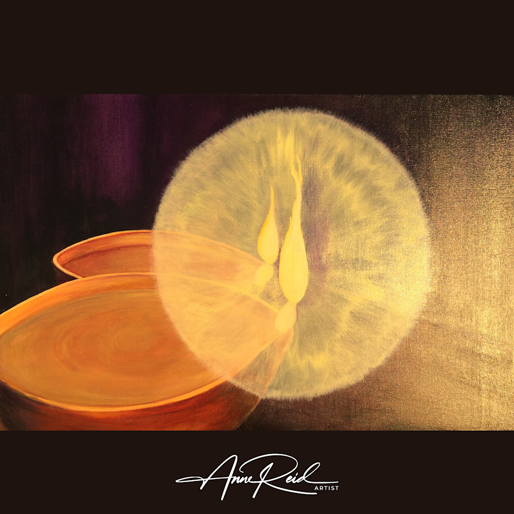 Oil Lamps 555 - Abstract Prophetic Fine Art Print | Anne Reid Artist | Canada