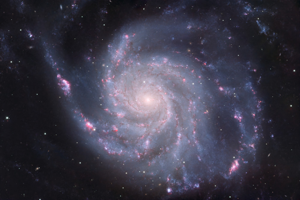 Celestial Spiral - Messier 101 Galaxy Artwork for Space Lovers
