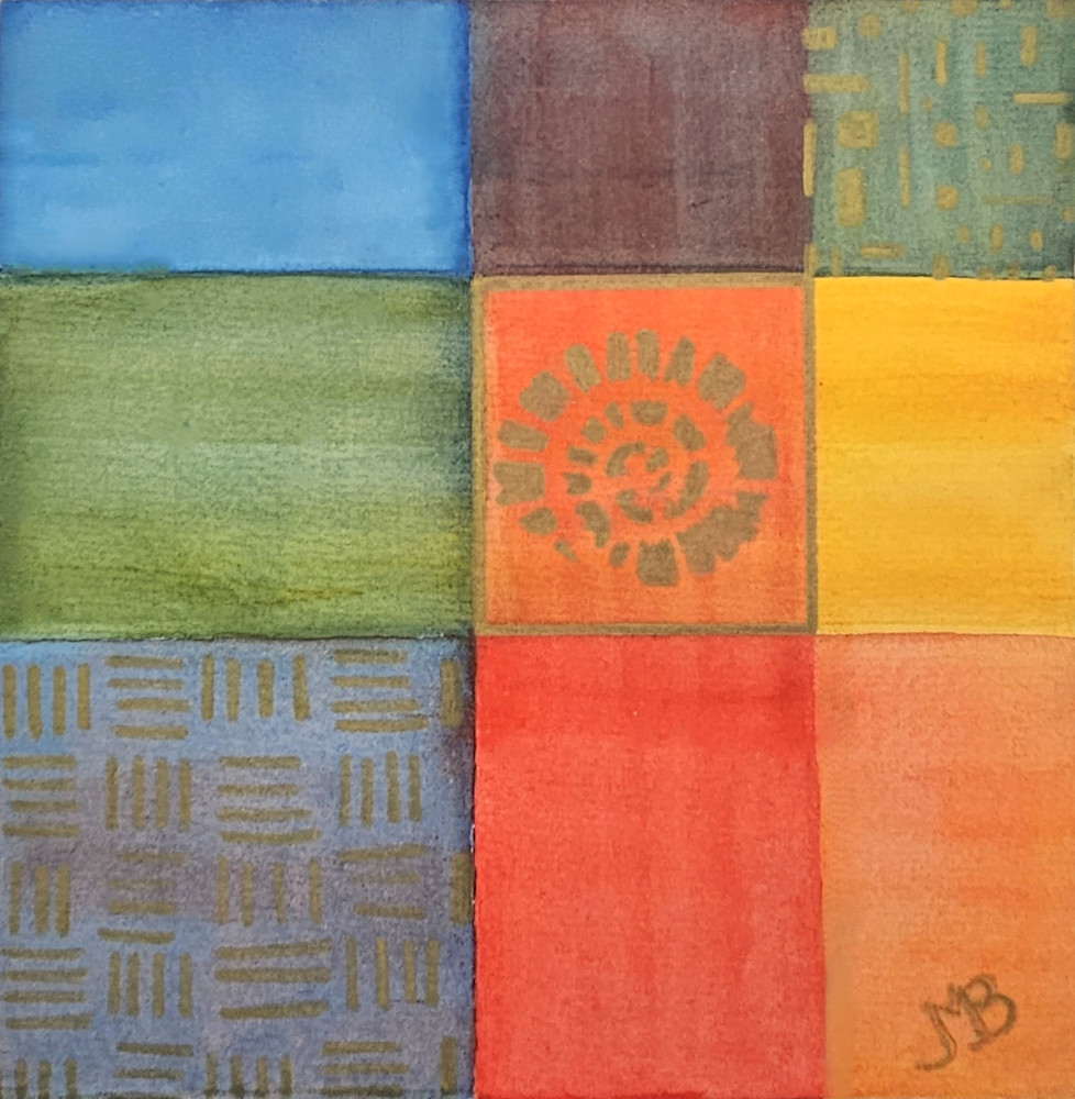 "Rhythms of Earth - Watercolor Abstract"