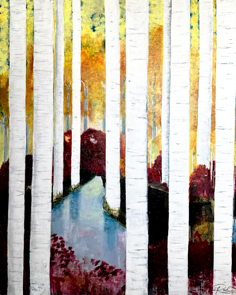 Yellow Wood - Abstract Fine Art Print | Anne Reid Artist | Canada