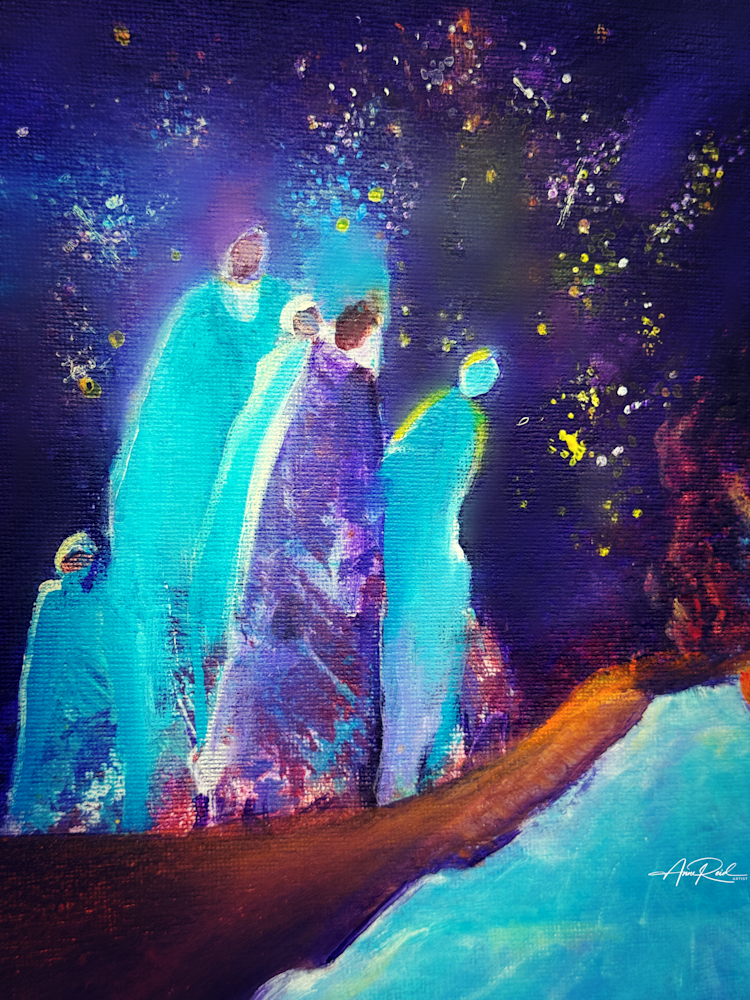 Yellow Remix 2 - Abstract Prophetic Fine Art Print | Anne Reid Artist | Canada