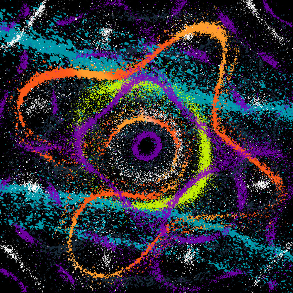 Saturno - Pablo Alboran Song-Inspired Contemporary Painting (VibraVisions)