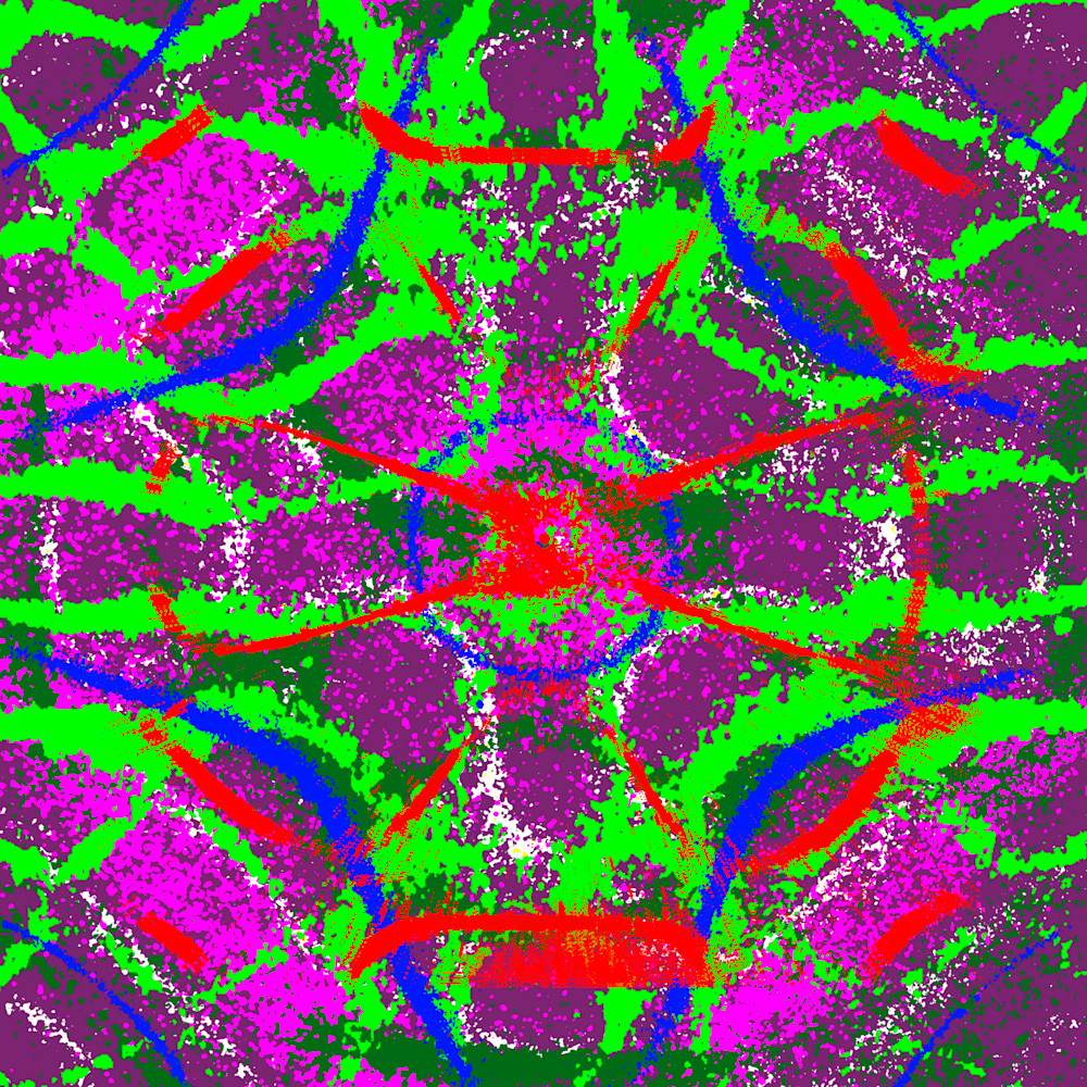 Serpiente Dios - La Nueva Invasion Song-Inspired Contemporary Painting (VibraVisions)