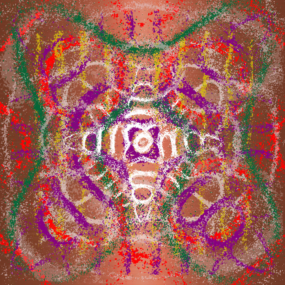 Santa Tell Me - Ariana Grande Song-Inspired Contemporary Painting (VibraVisions)