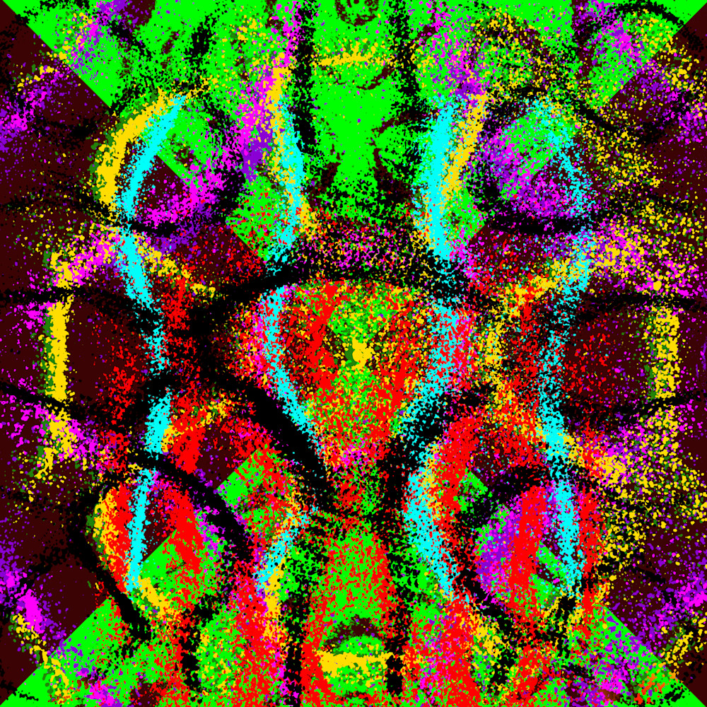 Satan Said Dance - Clap Your Hands Say Yeah Song-Inspired Contemporary Painting (VibraVisions)