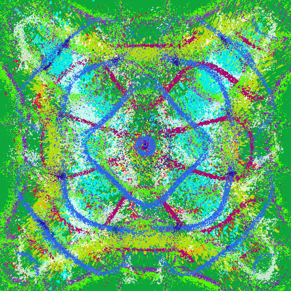 Tu Jardin Con Enanitos - Melendi Song-Inspired Contemporary Painting (VibraVisions)