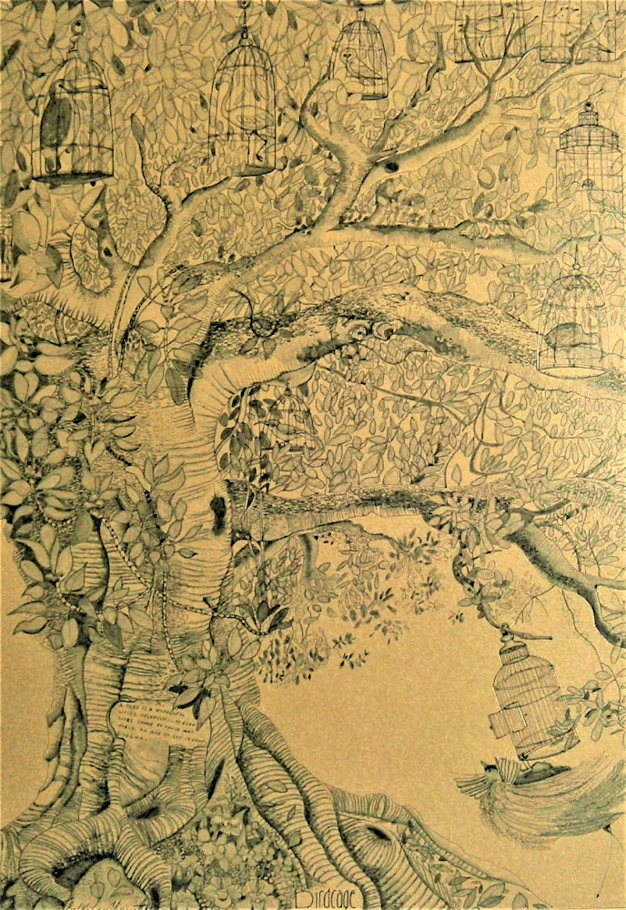 Bird Cage Sanctuaries Art | Fine Art by Balkishan Jhumat