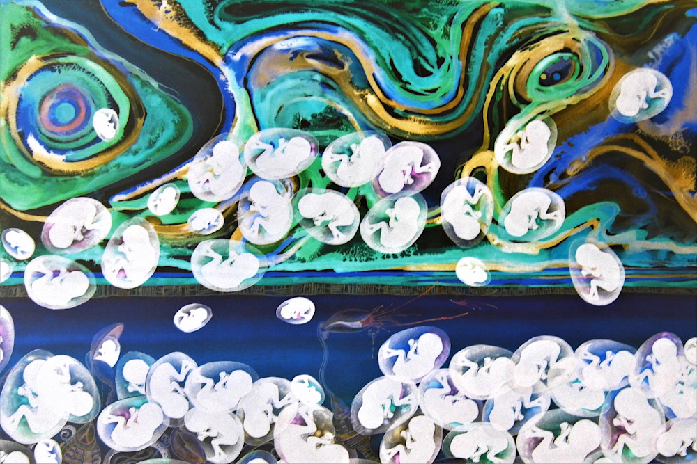 New Life Form Carried By The Wind 2 Art | Fine Art by Balkishan Jhumat