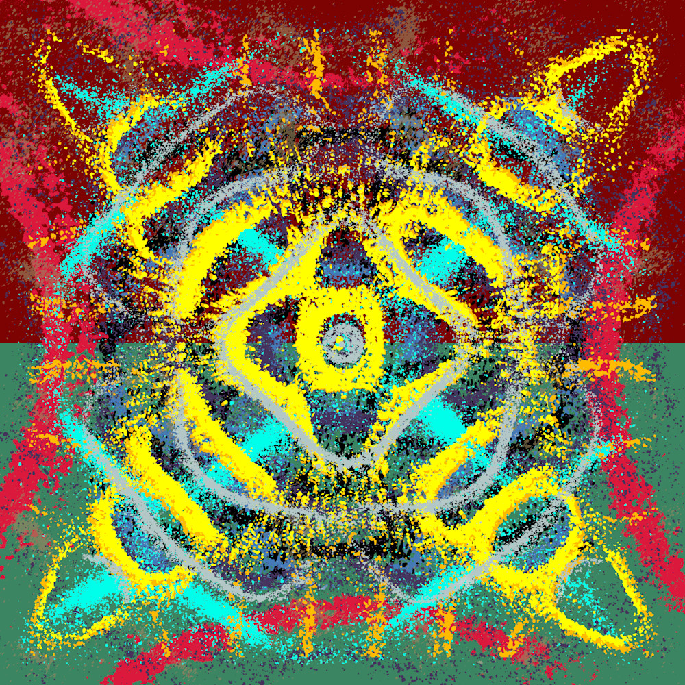 Terremoto - Turbopotamos Song-Inspired Contemporary Painting (VibraVisions)