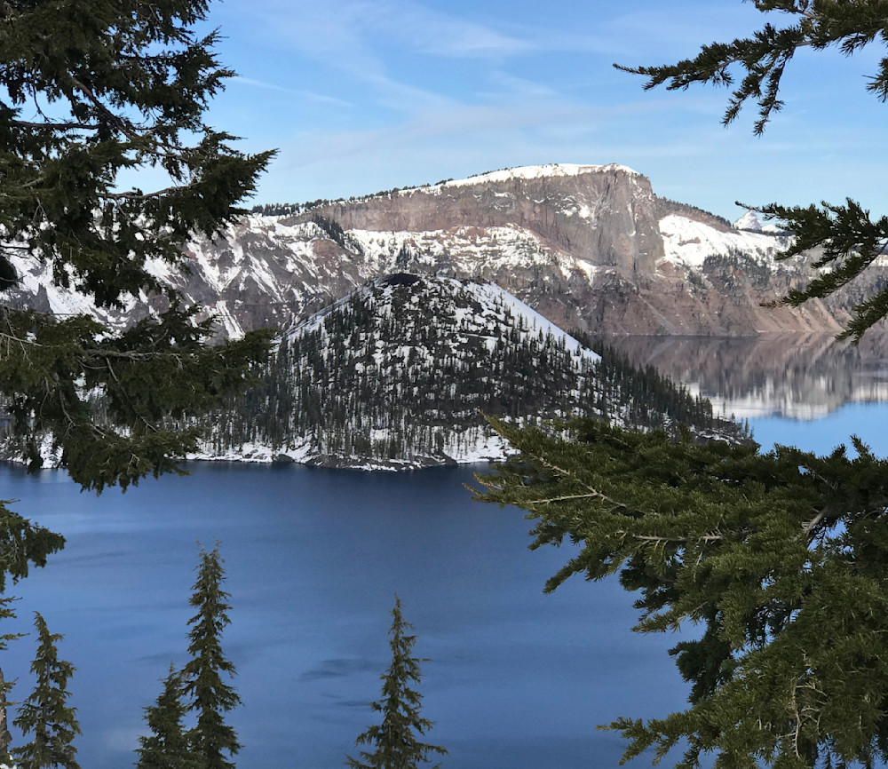 Crater Lake Dome Among Trees Photography Art | InYourBackyard