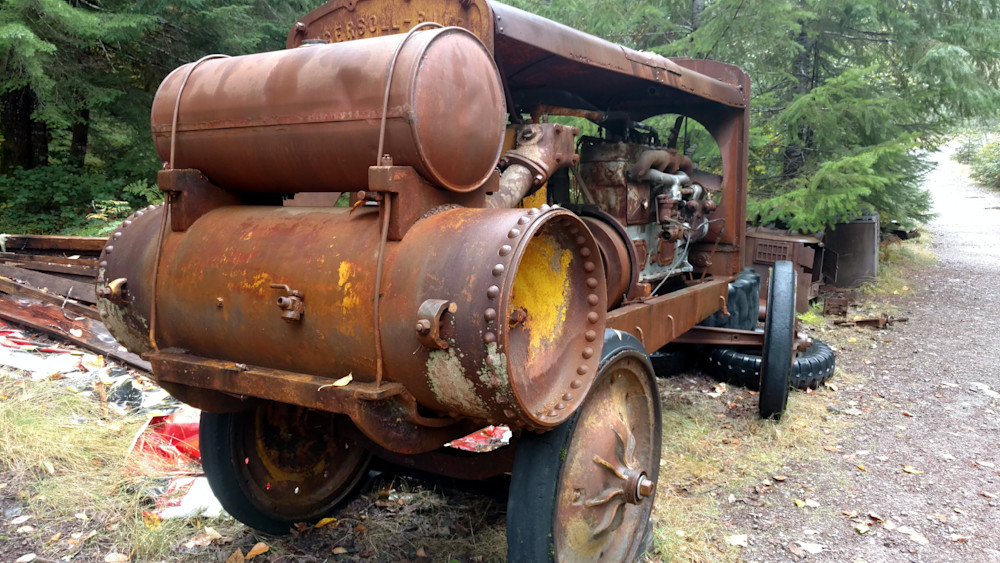 Old Steam Engine Jawbone Flats Opal Creek Wilderness Photography Art | InYourBackyard