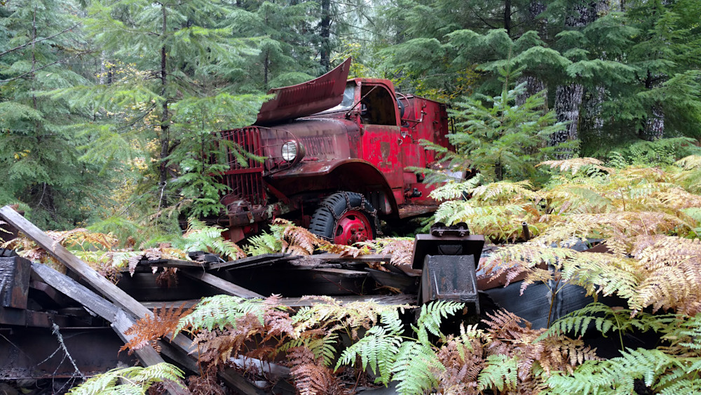 Old Truck Jawbone Flats Opal Creek Wilderness Photography Art | InYourBackyard