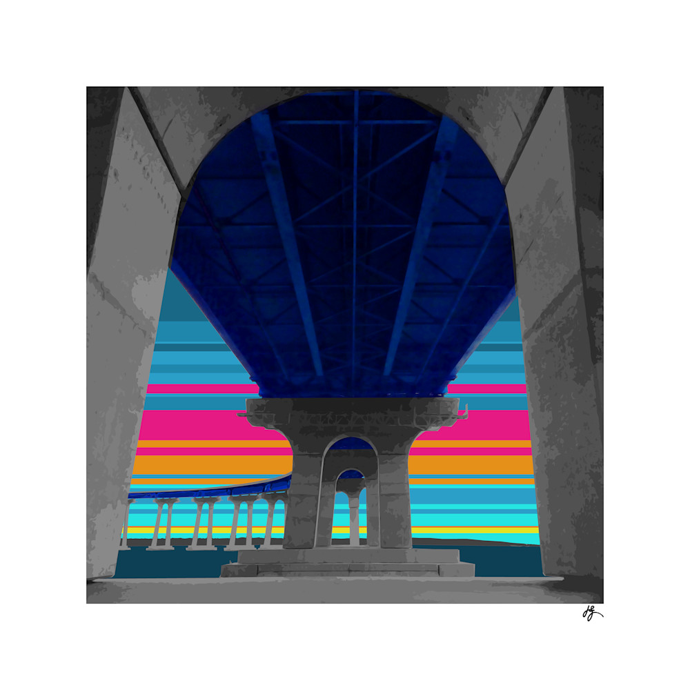Below Coronado Bridge Fine Art Print by Jon Savage | Jon Savage Gallery