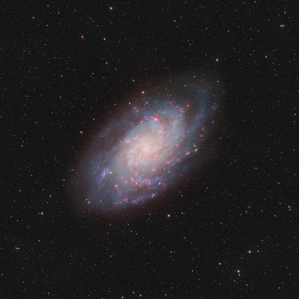 M33 Triangulum Galaxy - Stunning Astrophotography Piece