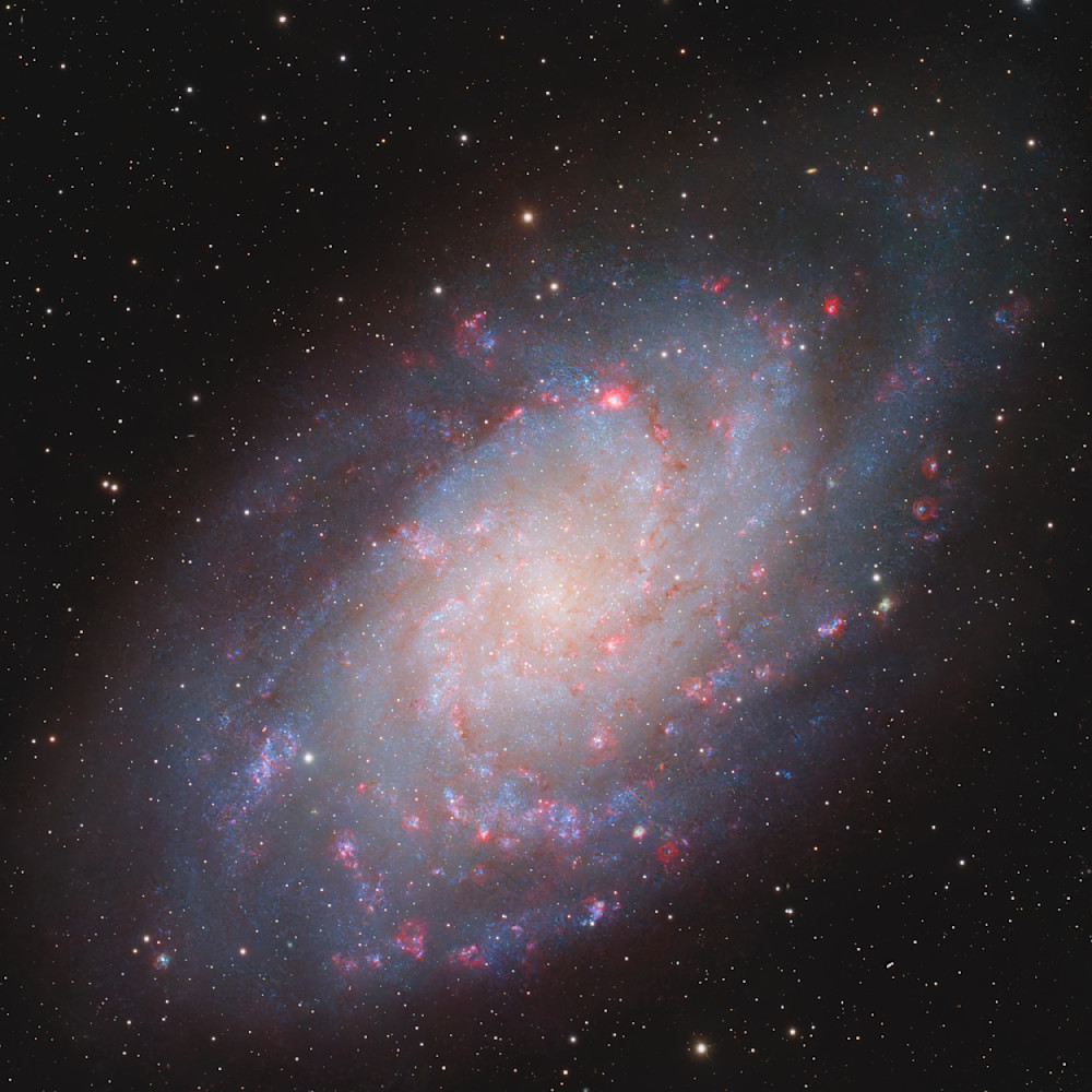 M33 Triangulum Galaxy - Stunning Spiral Galaxy Artwork