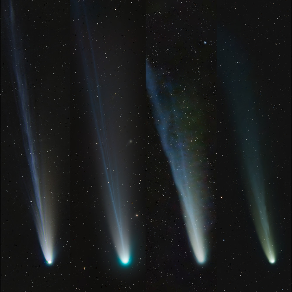 Comet C/2025 A6 Lemmon Collage - Astrophotography Artwork
