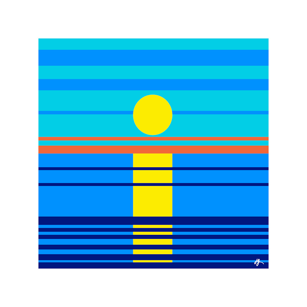 Sunset Reflection – Modern Fine Art Print by Jon Savage