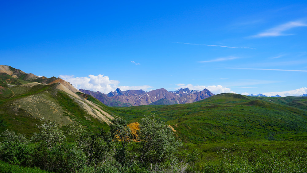 Green Hillsides Mountain Background Alaska Photography Art | InYourBackyard