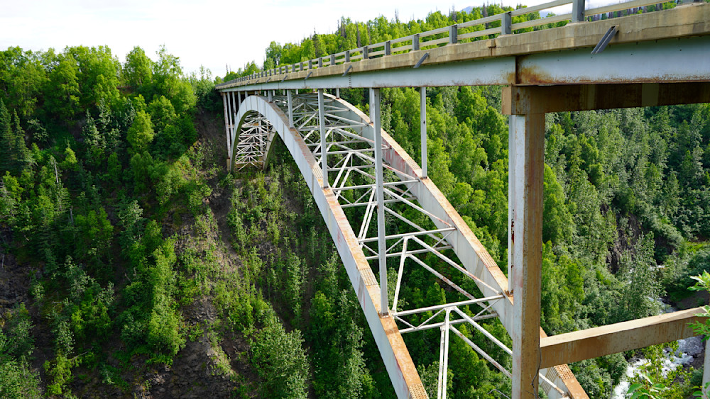 Hurricane Gulch Bridge   Alaska Photography Art | InYourBackyard