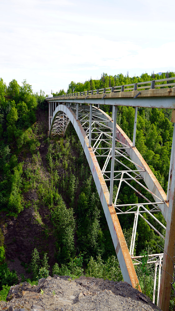 Hurricane Gulch Bridge In Alaska Photography Art | InYourBackyard
