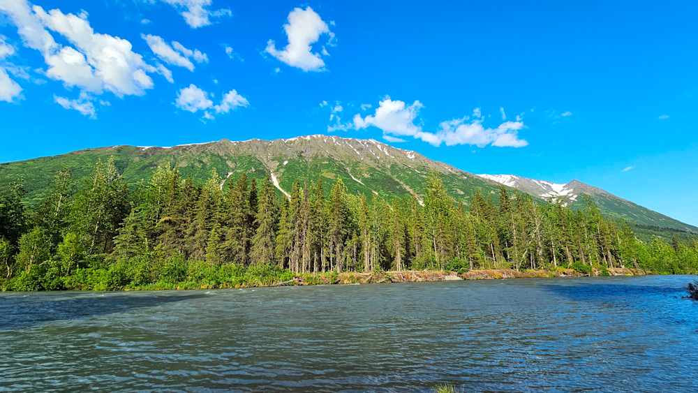 River Mountain View In Alaska Photography Art | InYourBackyard