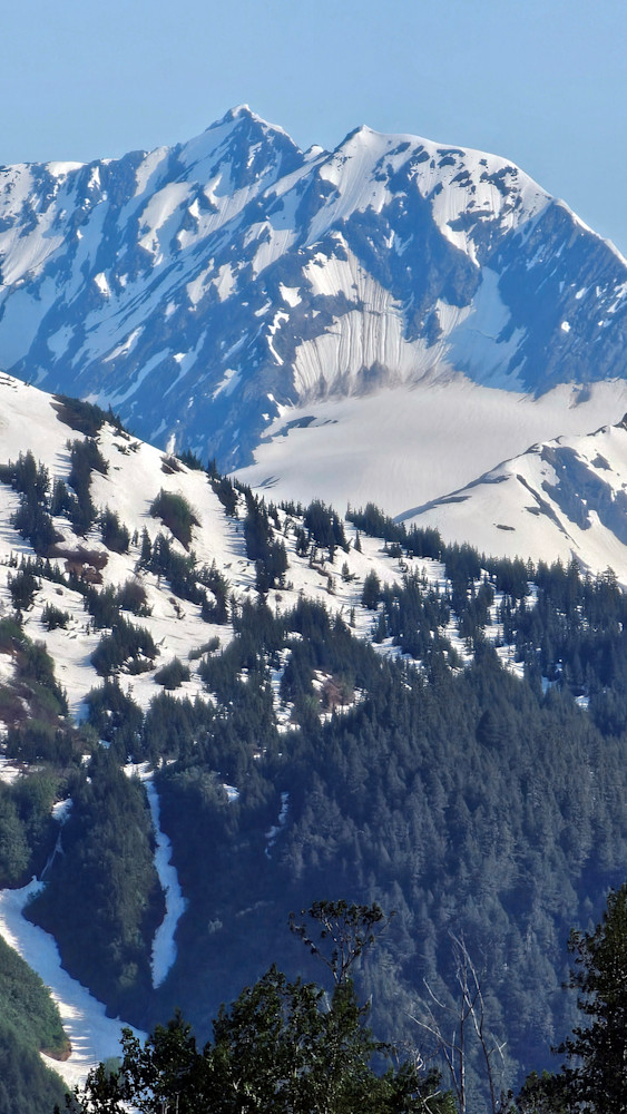 Snowy Moutain Top Outside Seward Alaska Photography Art | InYourBackyard