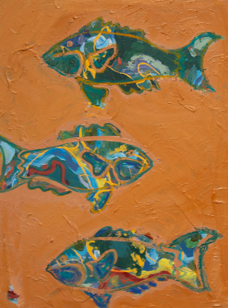 Three Fish Art | M. Heather Fleming