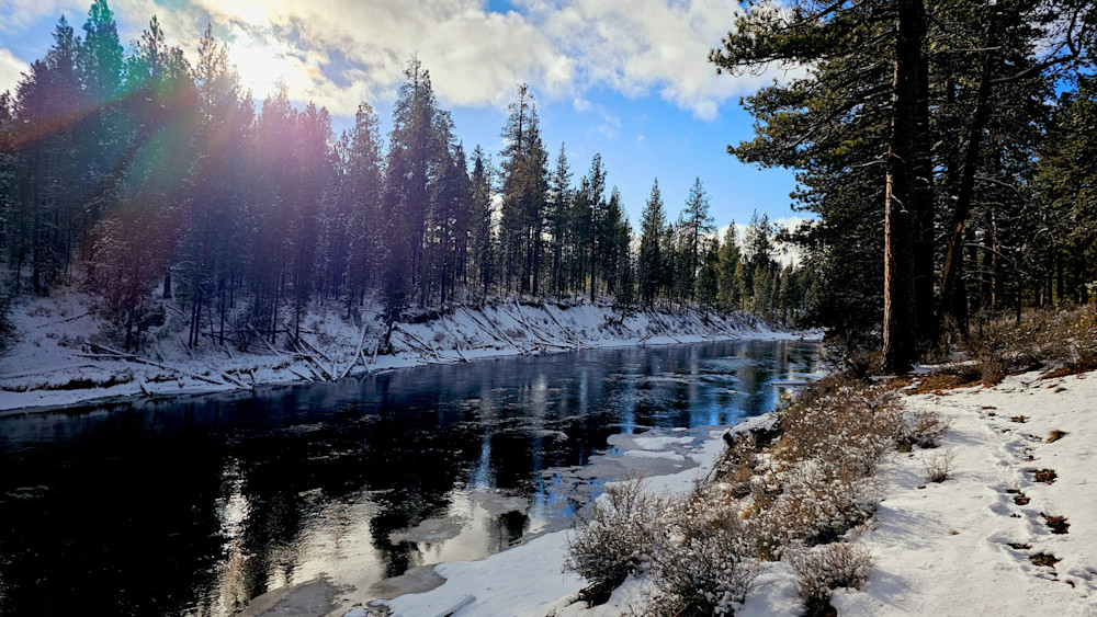 Deschutes River Rainbow Sun Photography Art | InYourBackyard