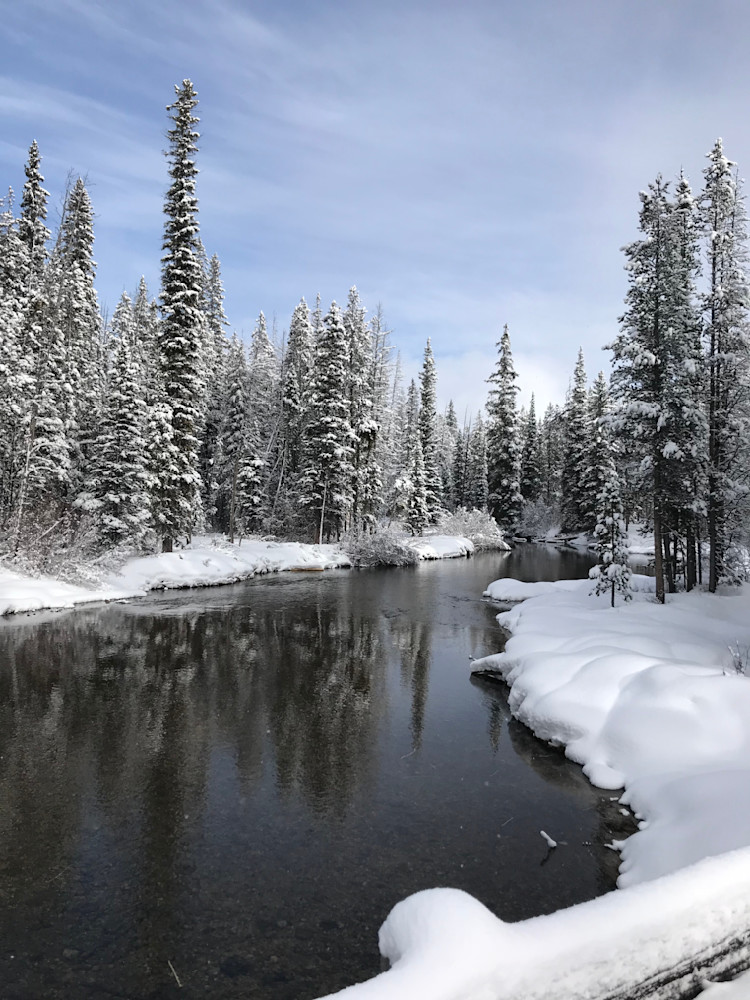 Snowy Day On The Deshutes River Photography Art | InYourBackyard