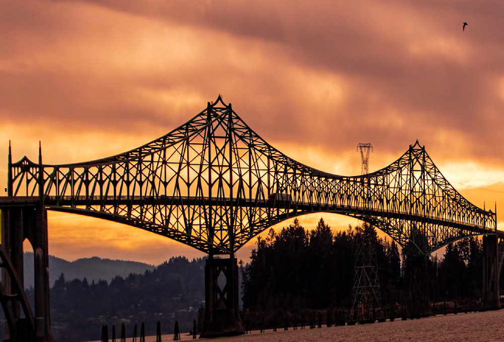 Bridging Horizons – McCullough Memorial Bridge Sunset | Fine Art Photography by Janie Lynn