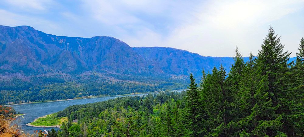 Beacon Rock View Of Columbia River Photography Art | InYourBackyard