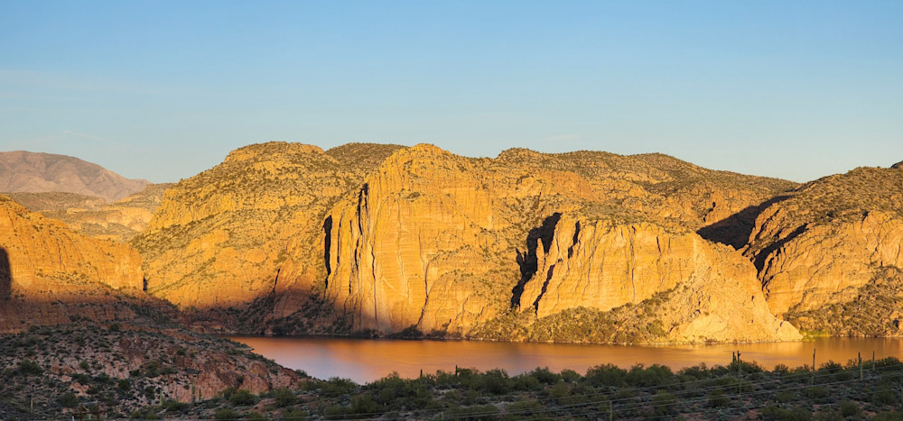 Canyon Lake Reservoir In The Arizona Superstition Mountains Photography Art | InYourBackyard