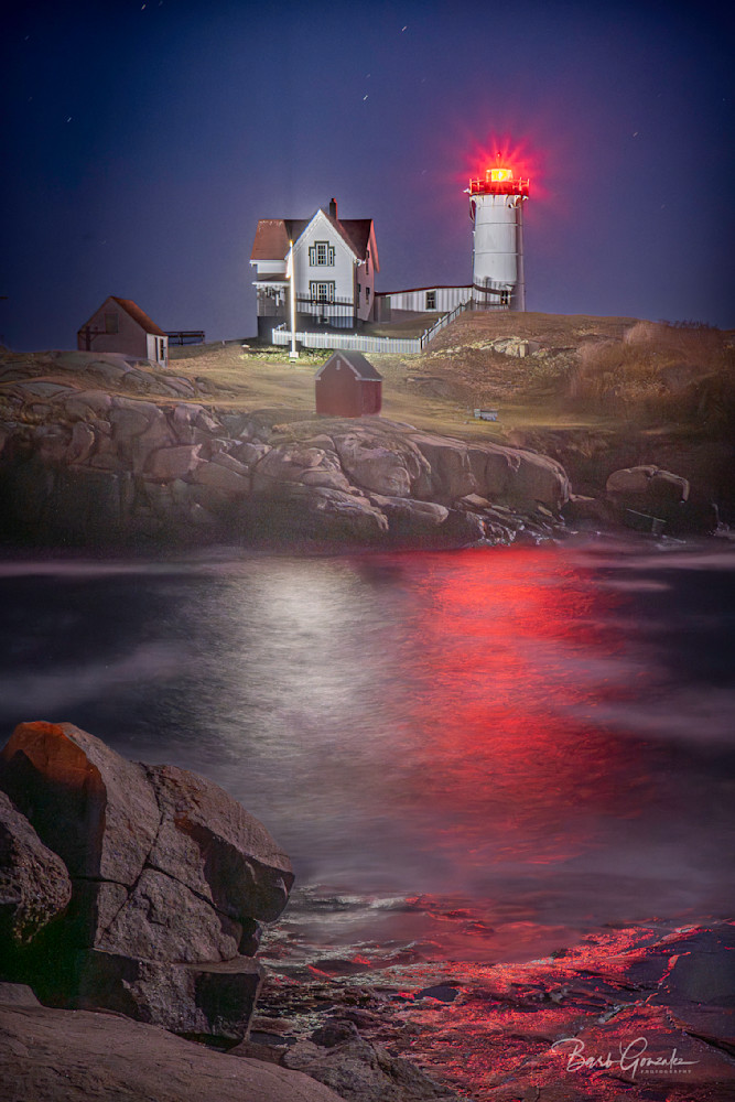 Nubblelighthousenight Photography Art | Barb Gonzalez Photography