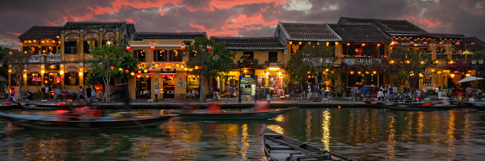 Hoi An,  Vietnam at sunset