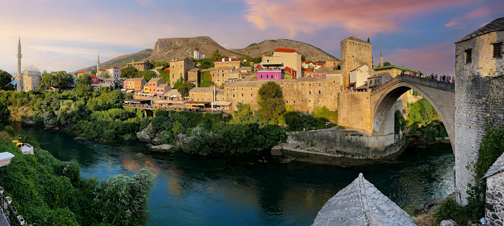 Mostar, Bosnia at Sunset