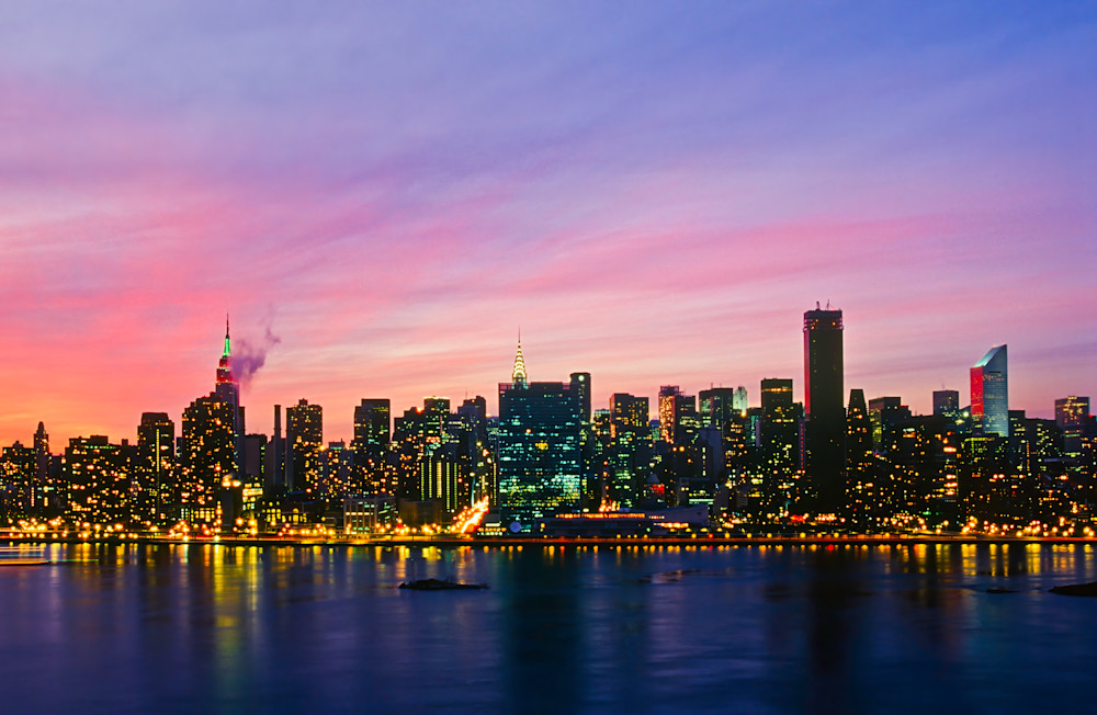 New York Skyline at sunset