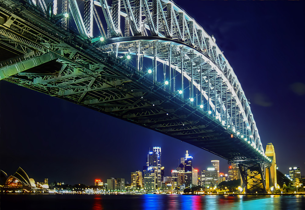 Sydney, Australia's Harbour Bridge at dusk