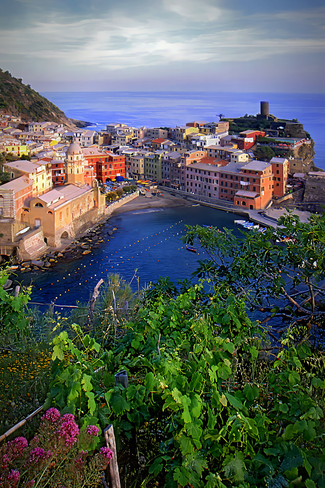 Overview of Vernazza, Italy