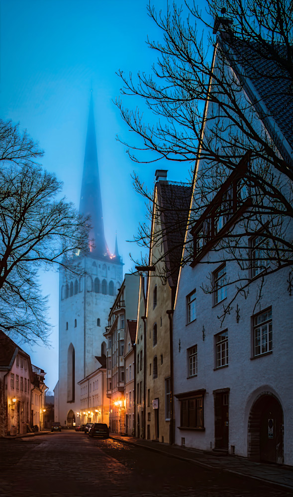 Tallinn's Quiet Foggy Morning