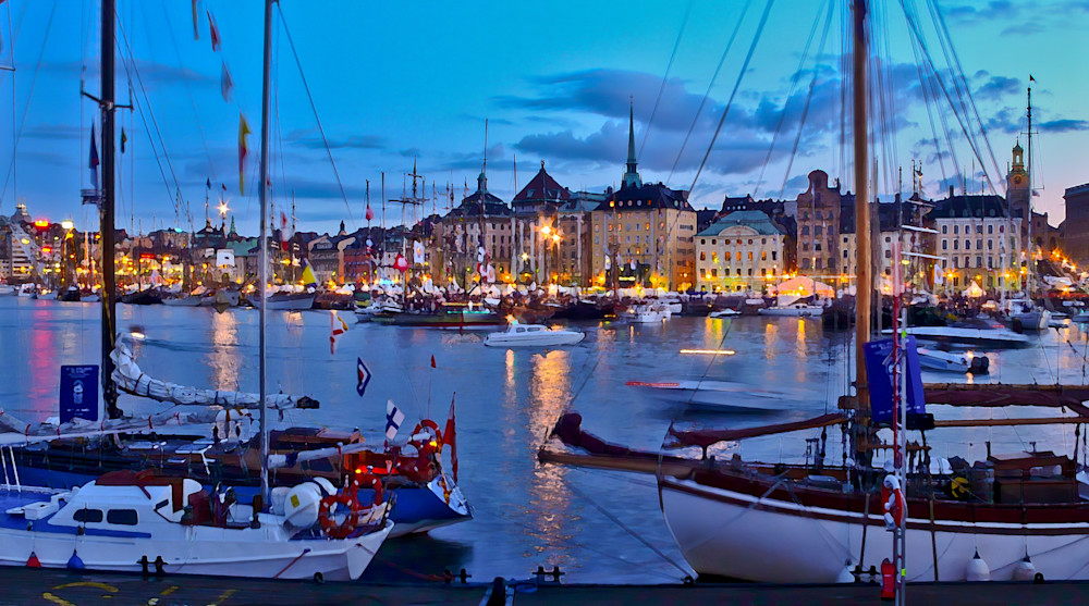 Watercolor of Stockholm, Sweden
