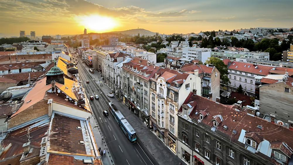 Sarajevo at Sunset